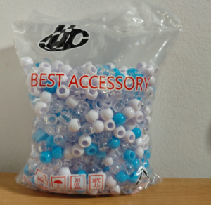Best Accessory Hair Beads Blue White Clear Braids Locs UK