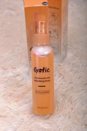 Blossom Exotic Illuminating Glow Mist refreshing finish face and body UK