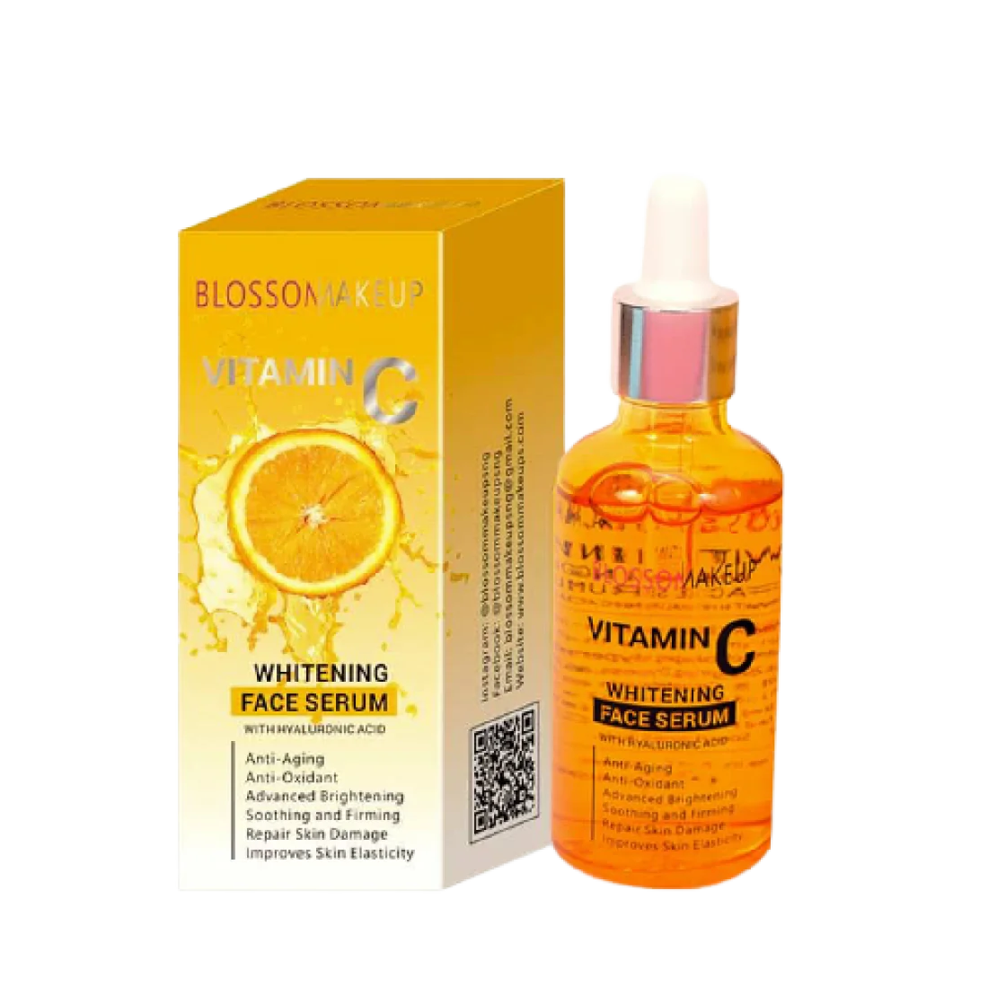 Blossom Makeup Vitamin C Whitening Face Serum with Hyaluronic Acid UK