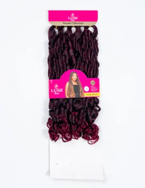 Lush Hair Royale Collection Curly Braid multiple shades brown burgundy UK
