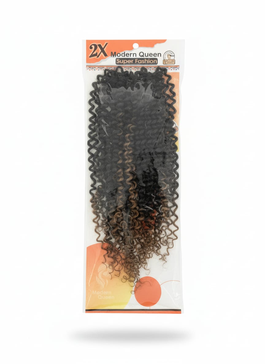 2X Modern Queen curly hair extensions UK ombre black brown
