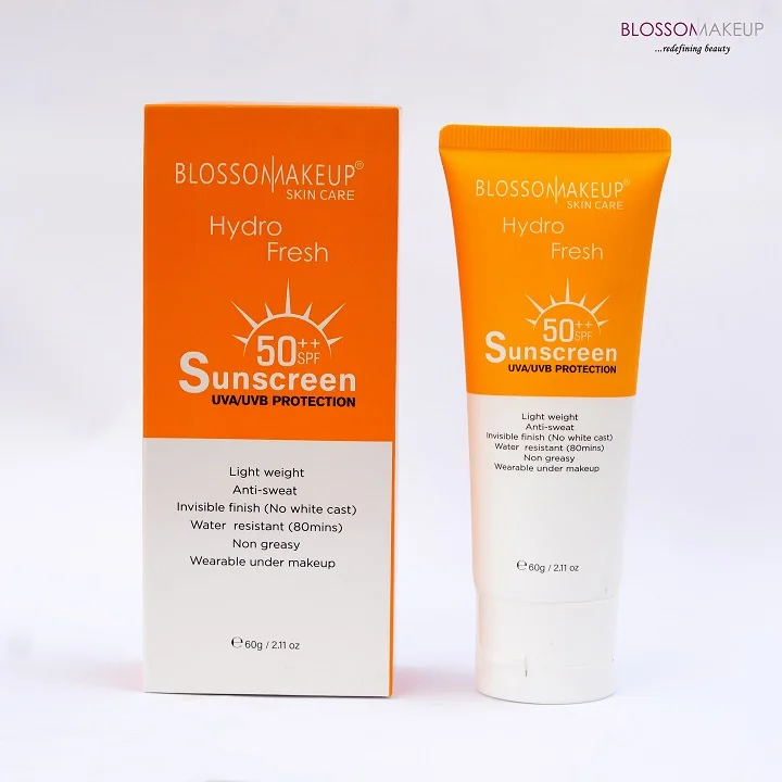 Blossom Hydro Fresh SPF 50++ Sunscreen UVA UVB Protection UK