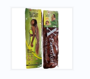 X-Pression Super Braid 100% Kanekalon braiding hair brown UK