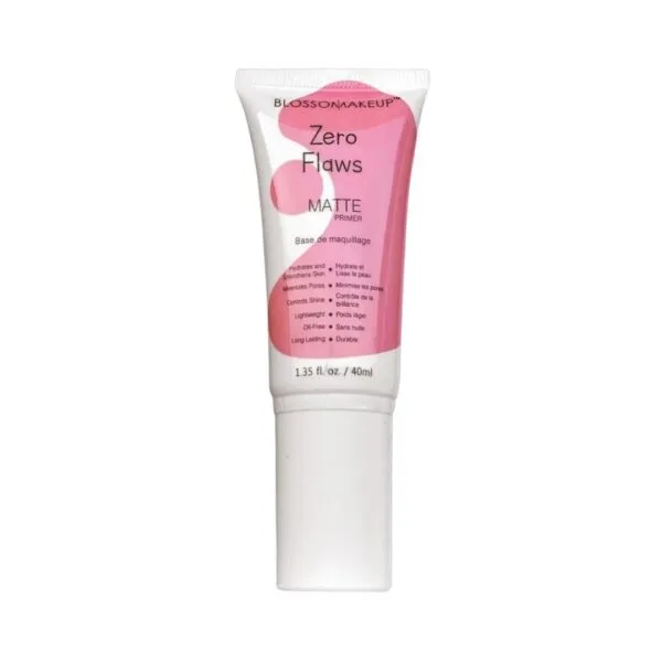 Blossom Zero Flaws Matte Primer oil free lightweight pore minimising UK 40ml