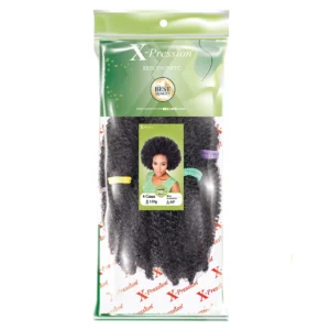 X-Pression Ceres Crochet Braid Hair 100% Synthetic natural black 120g 60 inch UK