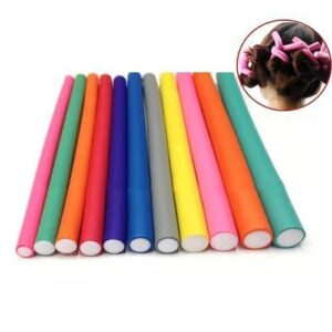 Foam Flexi Hair Rollers Heatless Curling Rods Mixed Colours UK
