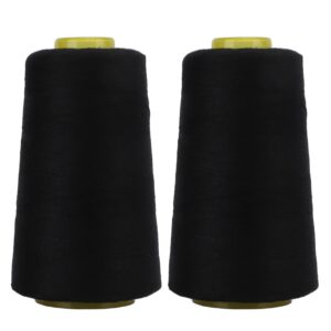 Black Hair Sewing Thread strong durable for weaves and extensions UK pack of 2